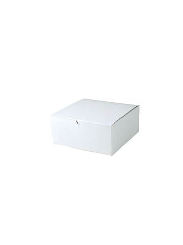 White Folding Gift Boxes, 8" x 8" x 3.5"