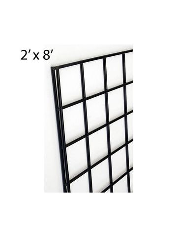 Black Gridwall Panels, 2' x 8'