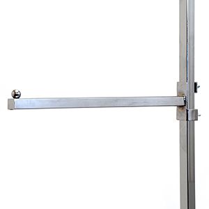 16" Straight Square Arm for Square Upright, Garment Rack Accessories