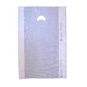 White, Plastic Merchandise Bags, 16" x 4" x 24"