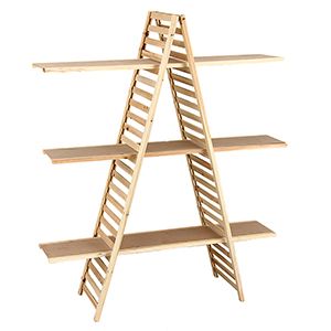 Display A-Frame with Shelves, 5'(H) x 14.5"(W)