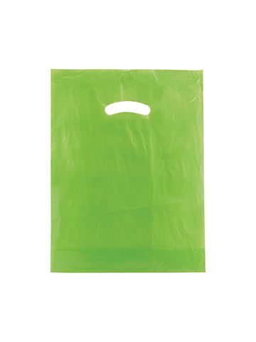 Citrus Green, Super Gloss Merchandise Bags, 12" x 15"