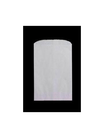 White Paper Merchandise Bags, 5" x 7.5"