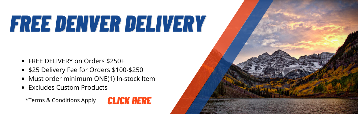 Denver Free Delivery Banner with requirements